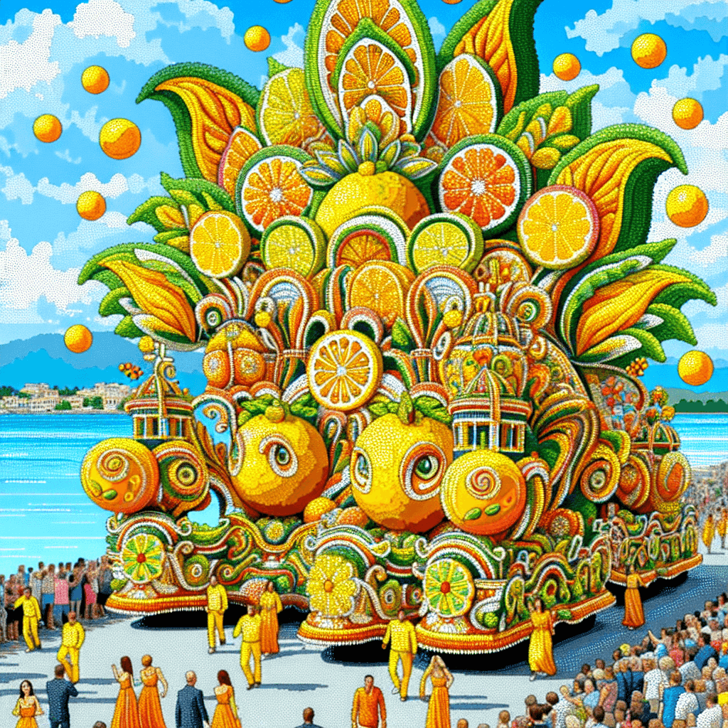 Menton Lemon Festival - France DIY Paint By Numbers