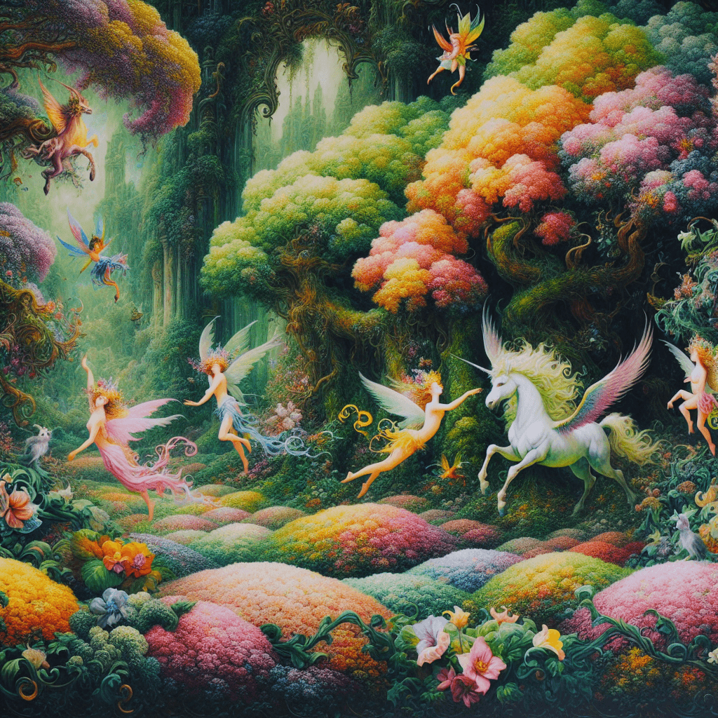 Garden Fairyland Delights Number Painting