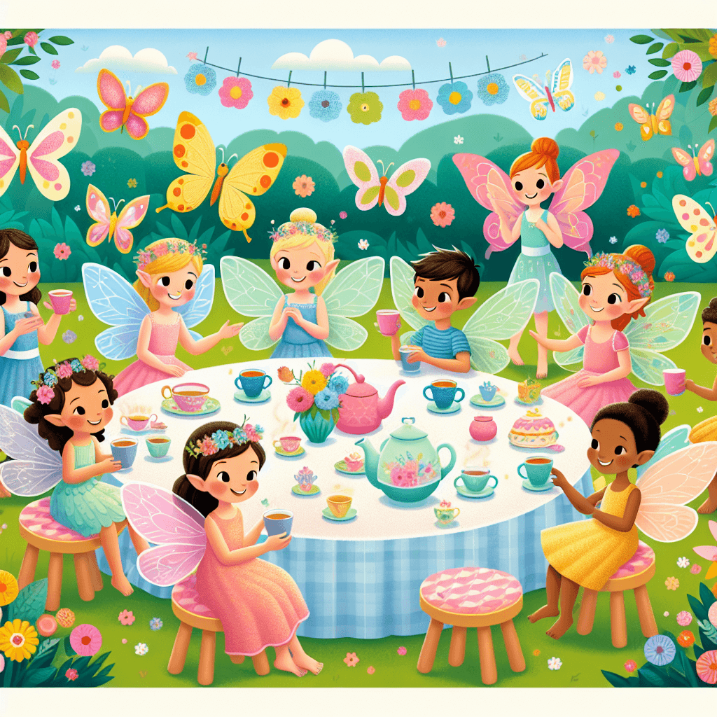 Enchanted Fairy Tea Party Paint By Numbers Art