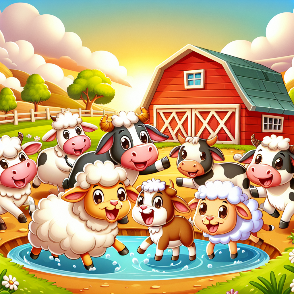 Fluffy Friends At The Farm Paint By Numbers Art