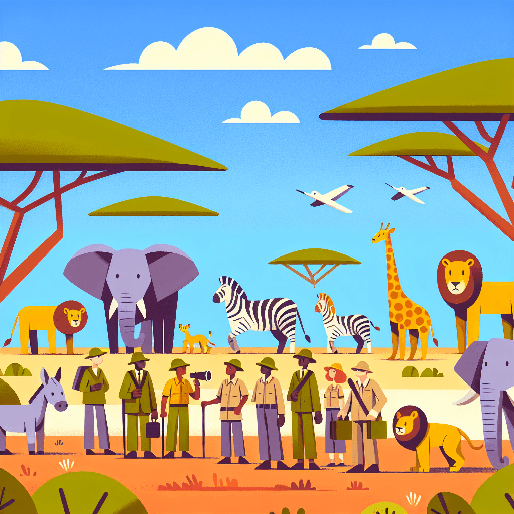 Animal Safari Expedition Paint By Numbers