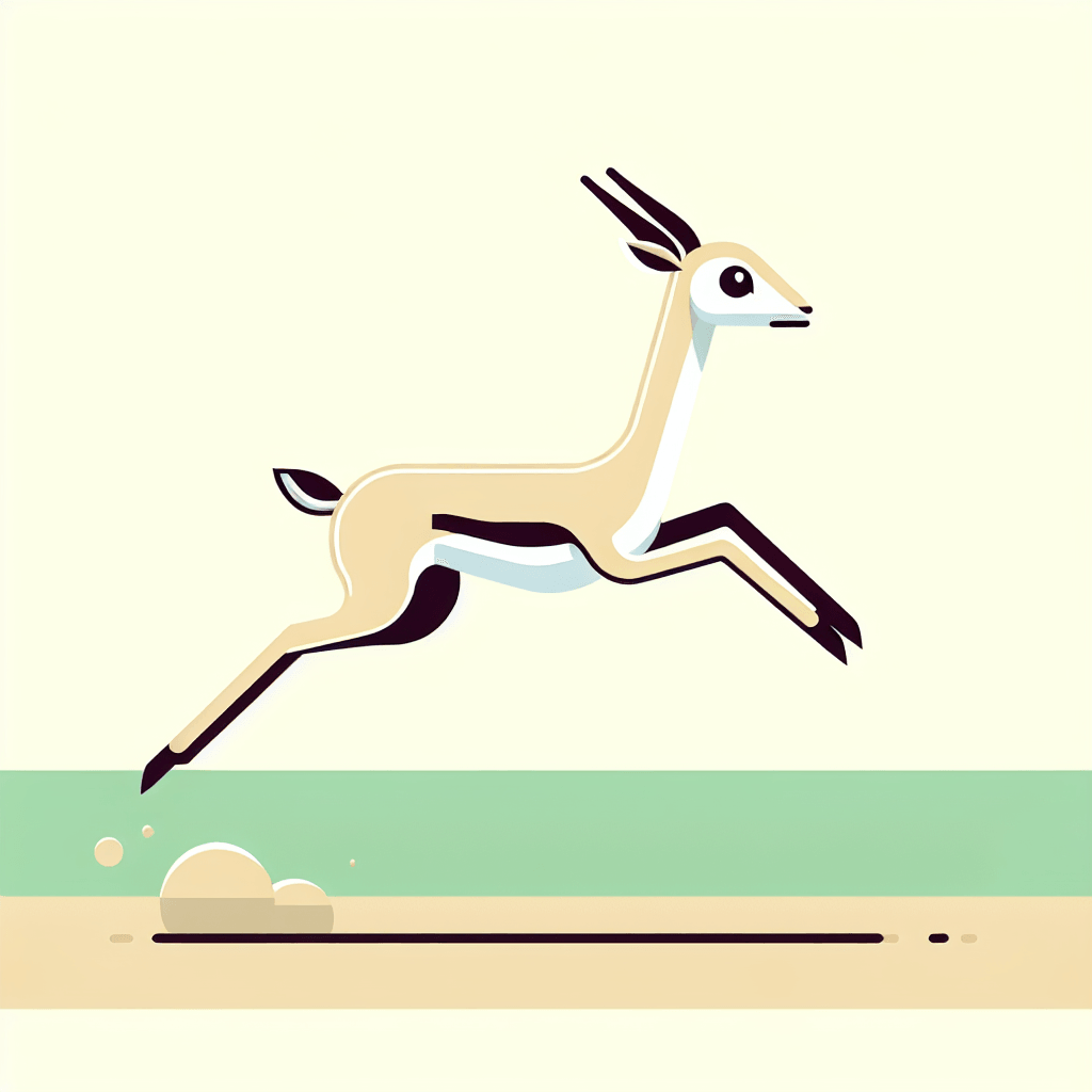 Glorious Gazelle Number Painting