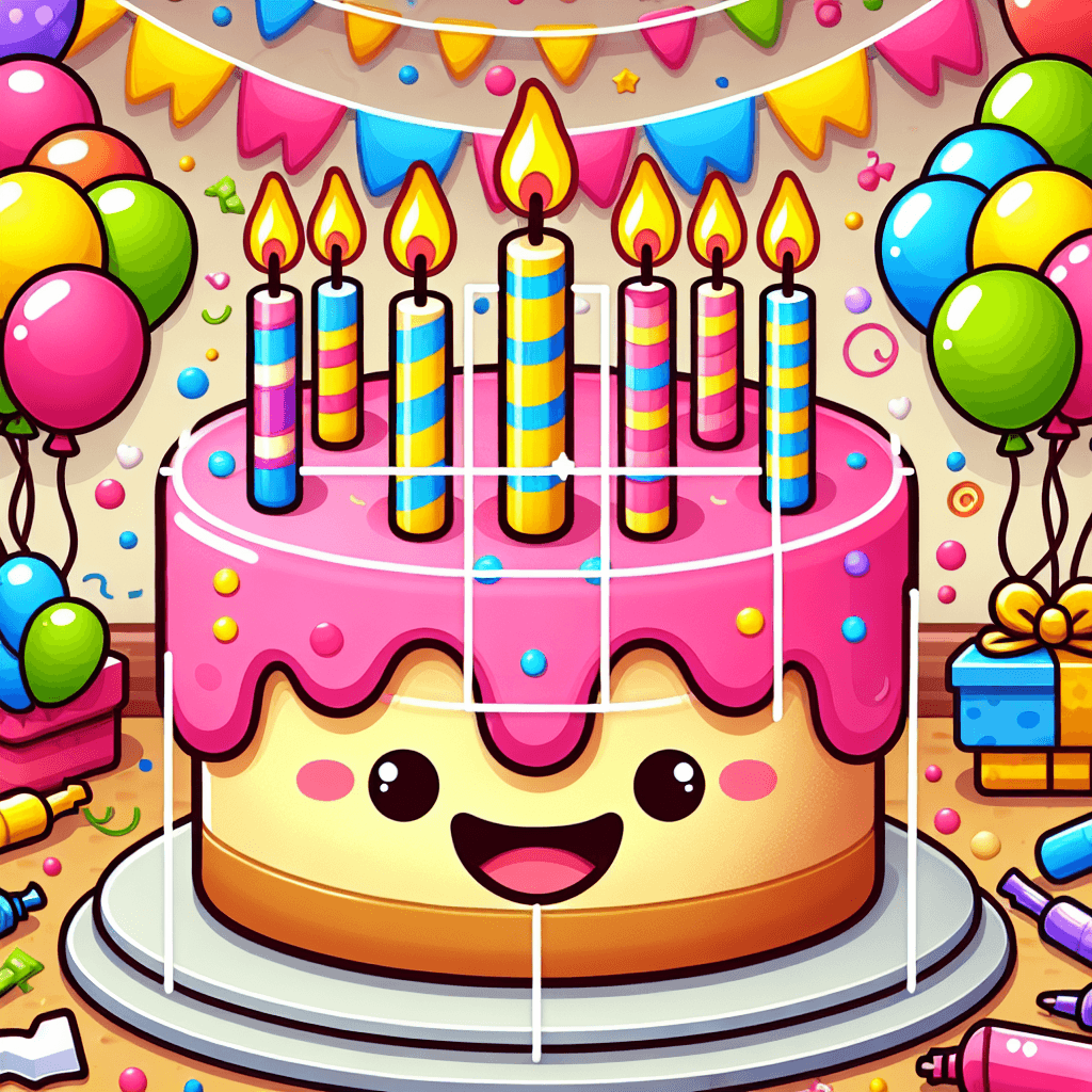 Bouncy Birthday Cake Paint By Numbers Kits