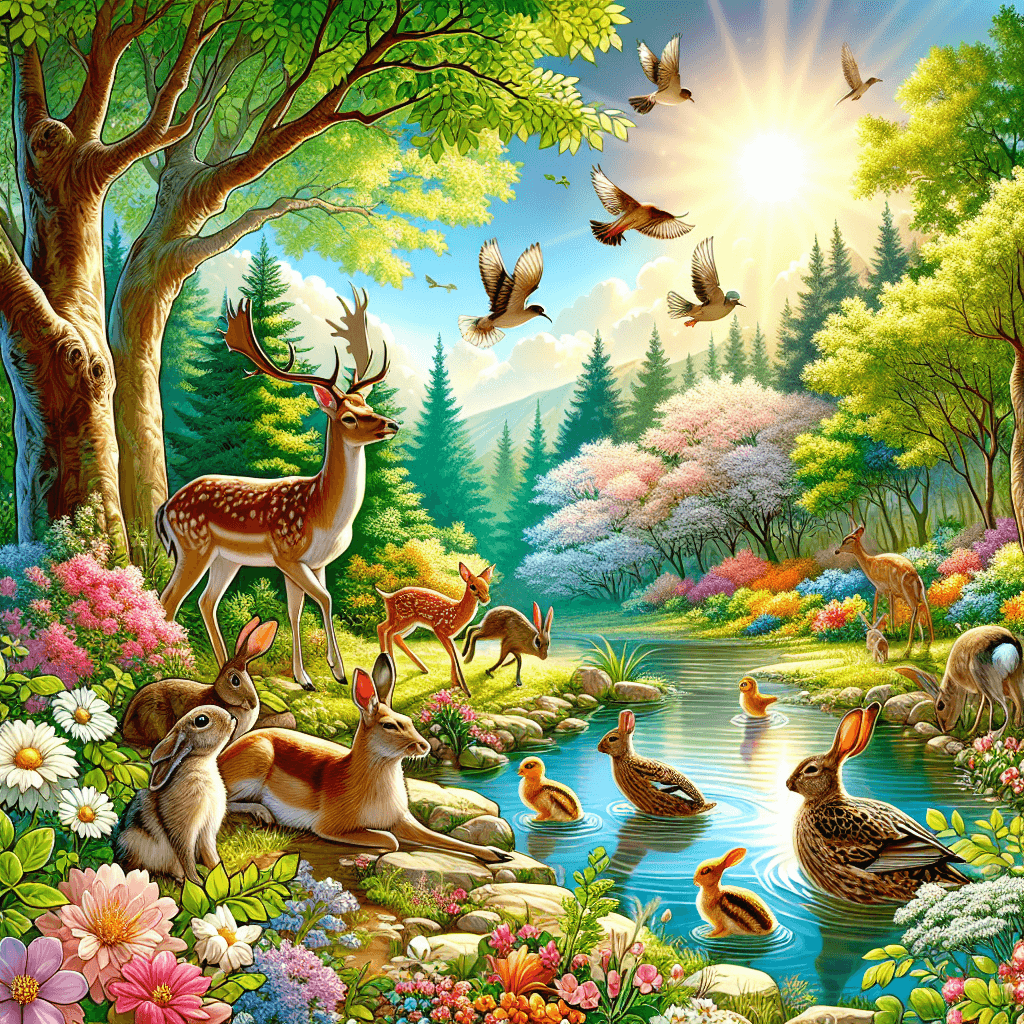 Charming Wildlife Retreat Paint By Color
