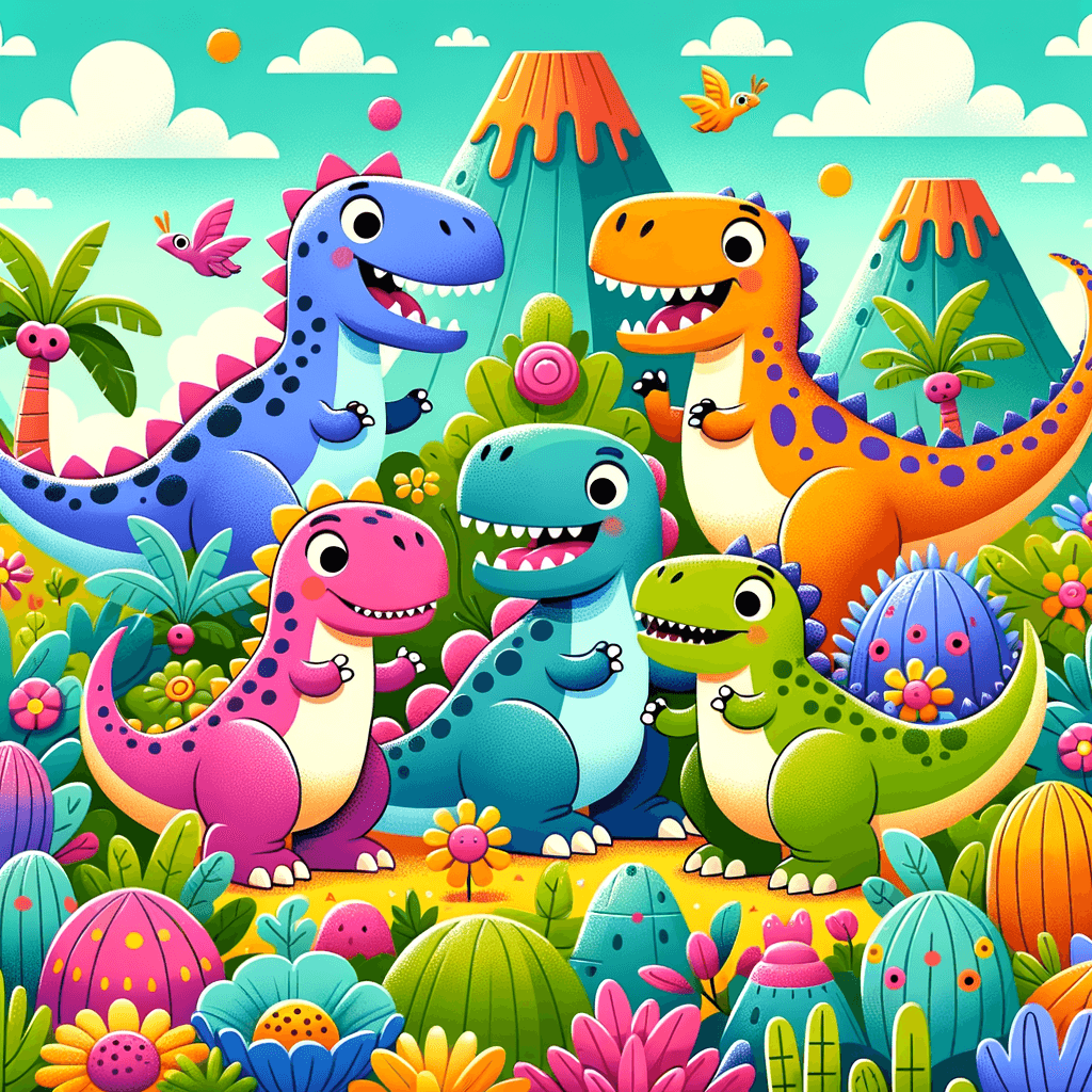 Adventurous Dinosaur Safari Number Painting
