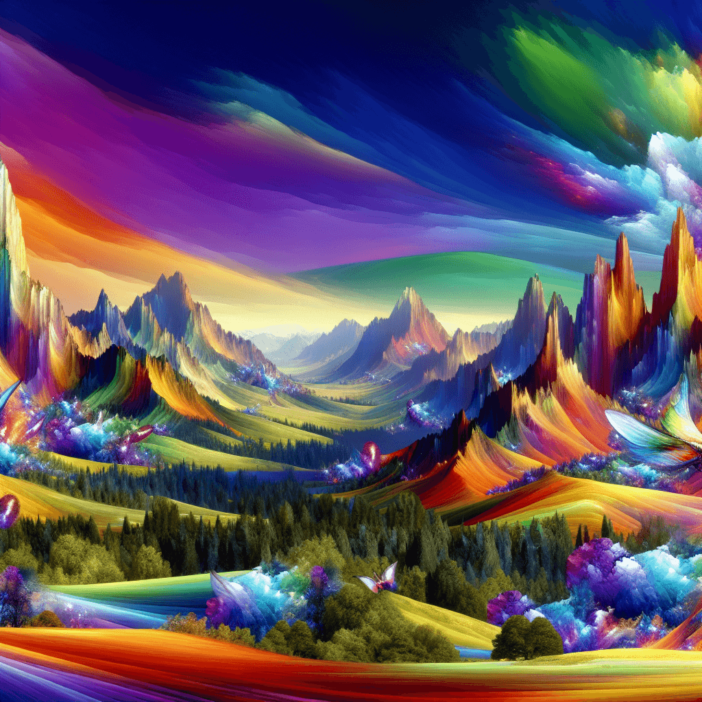 Fantastic Fantasy Landscape Painting Number Kit