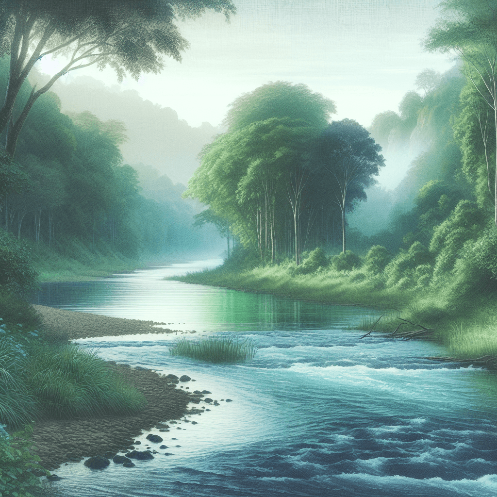 Peaceful Riverbank Reverie Numbered Painting Kits