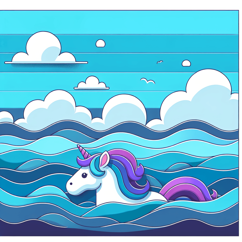 Undersea Unicorns Number Painting