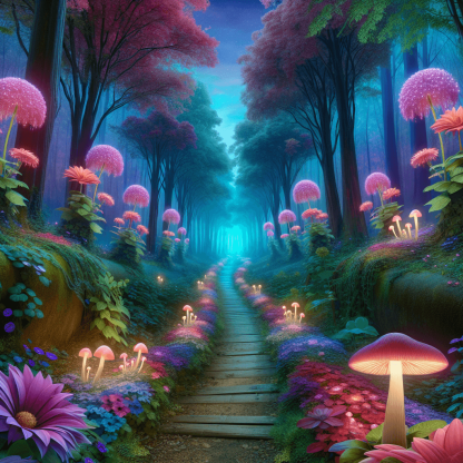 Fantasy Forest Path Numbered Painting Kits