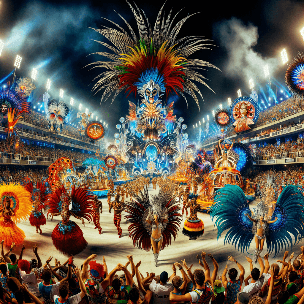 Rio Carnival - Rio De Janeiro, Brazil Paint By Color