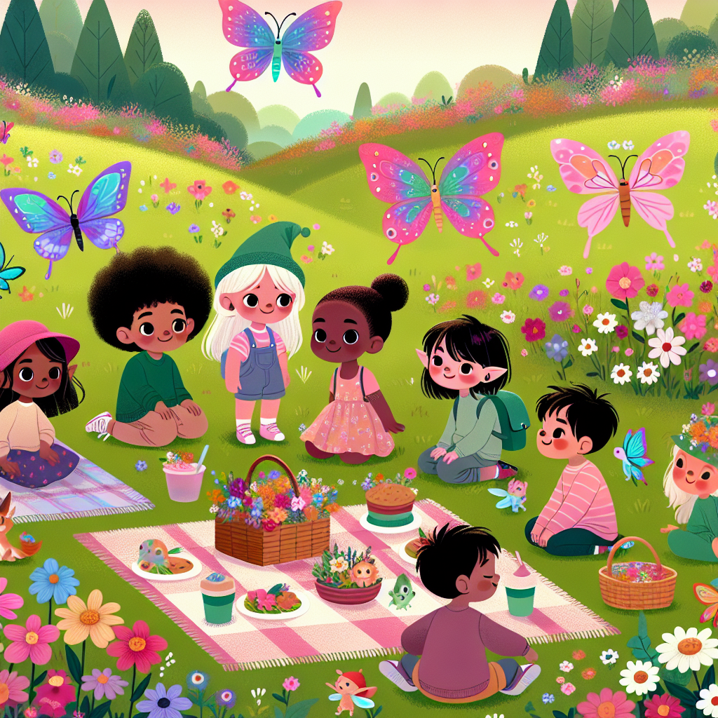 Mystical Meadow Picnic Painting Number Kit