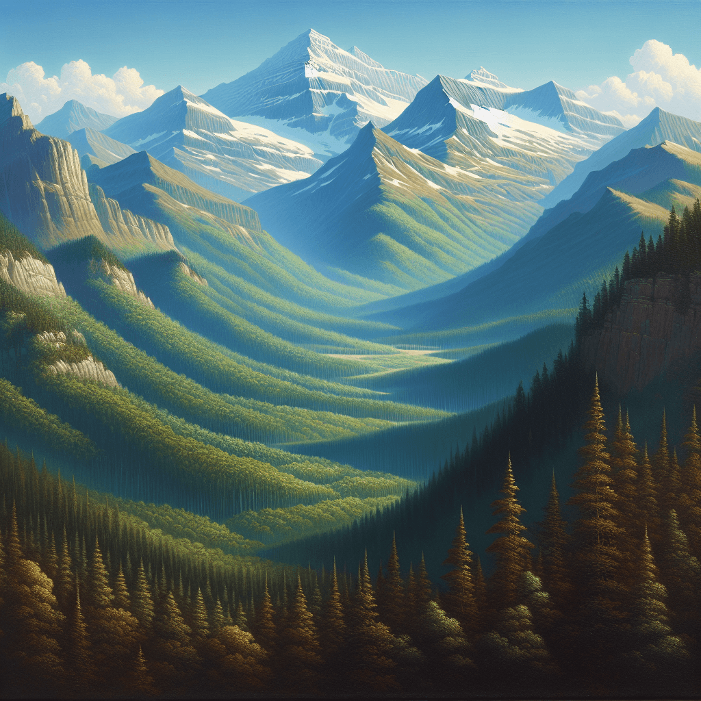 Mythical Mountain Vista Paint By Numbers