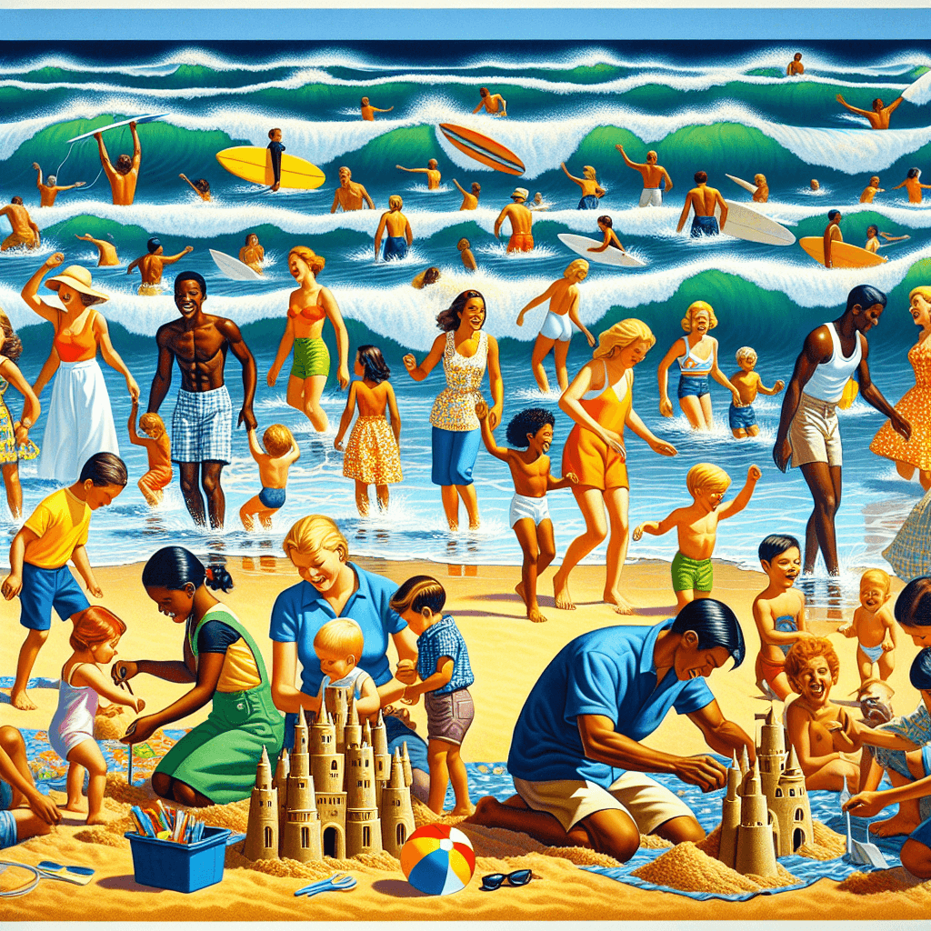 Dynamic Summer Adventure DIY Paint By Numbers