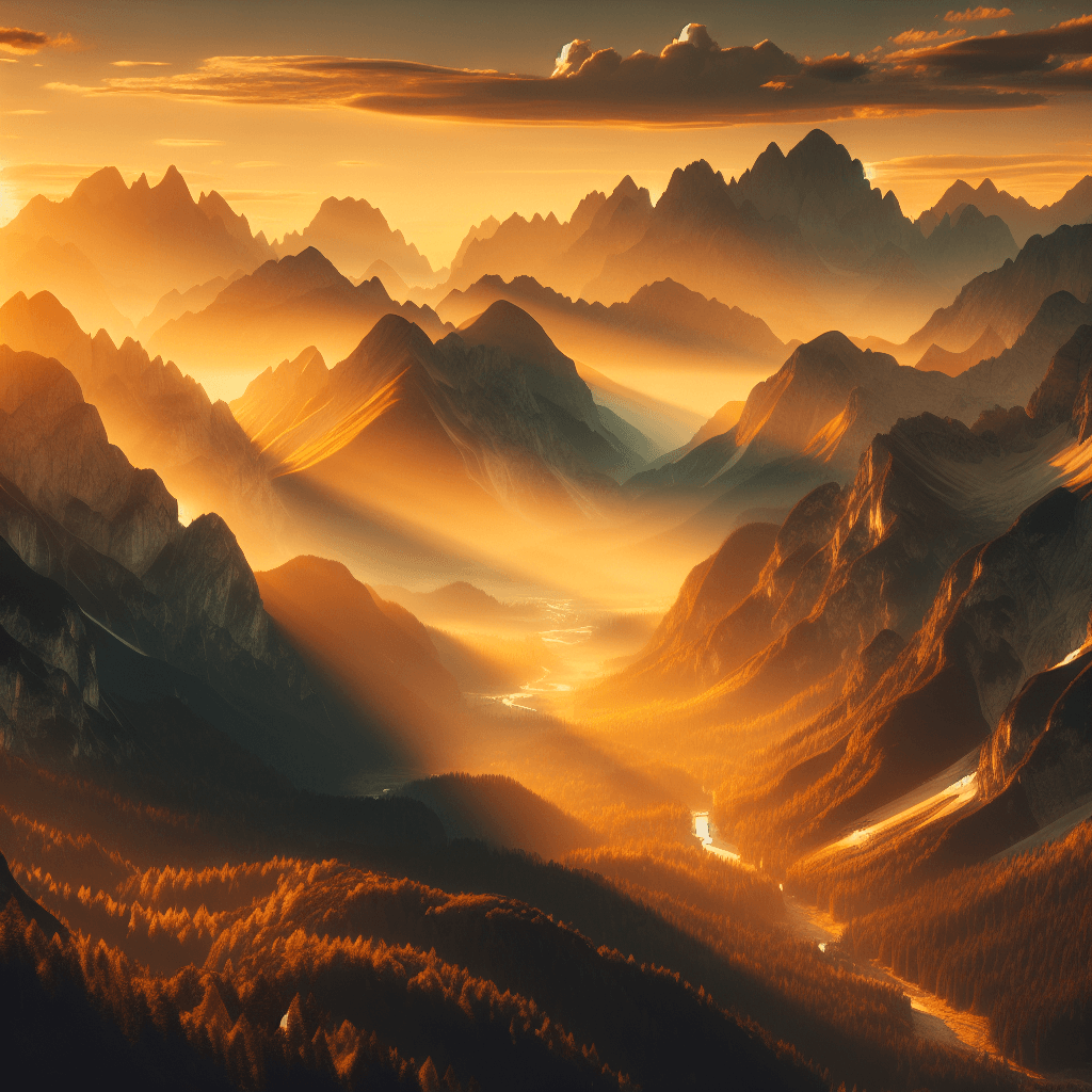 Mythic Mountain Panorama Paint By Numbers Kits