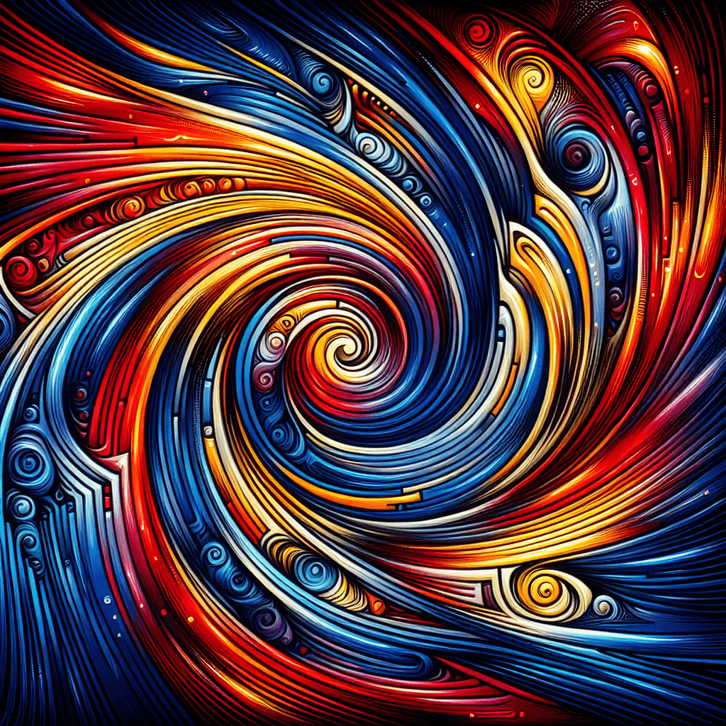 Artistic Abstract Vortex DIY Paint By Numbers