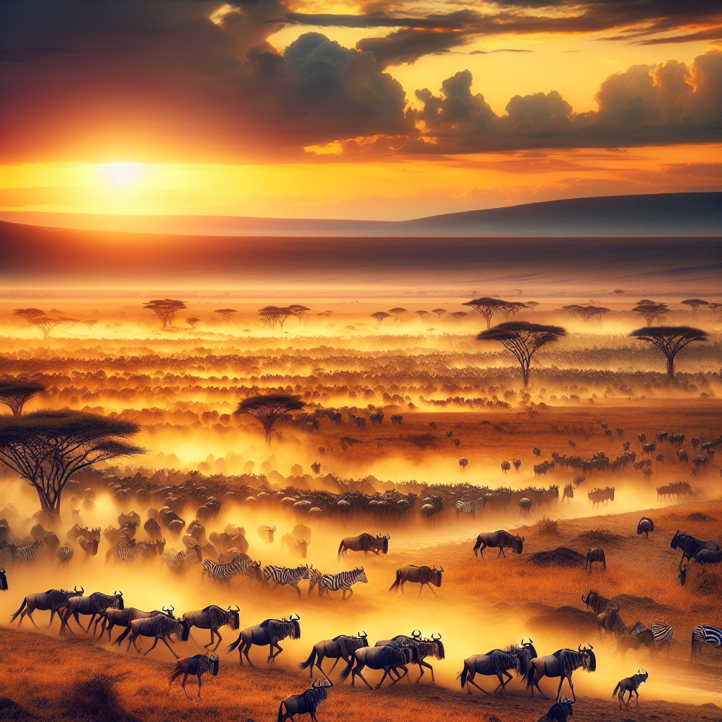 The Great Migration - Kenya Number Painting