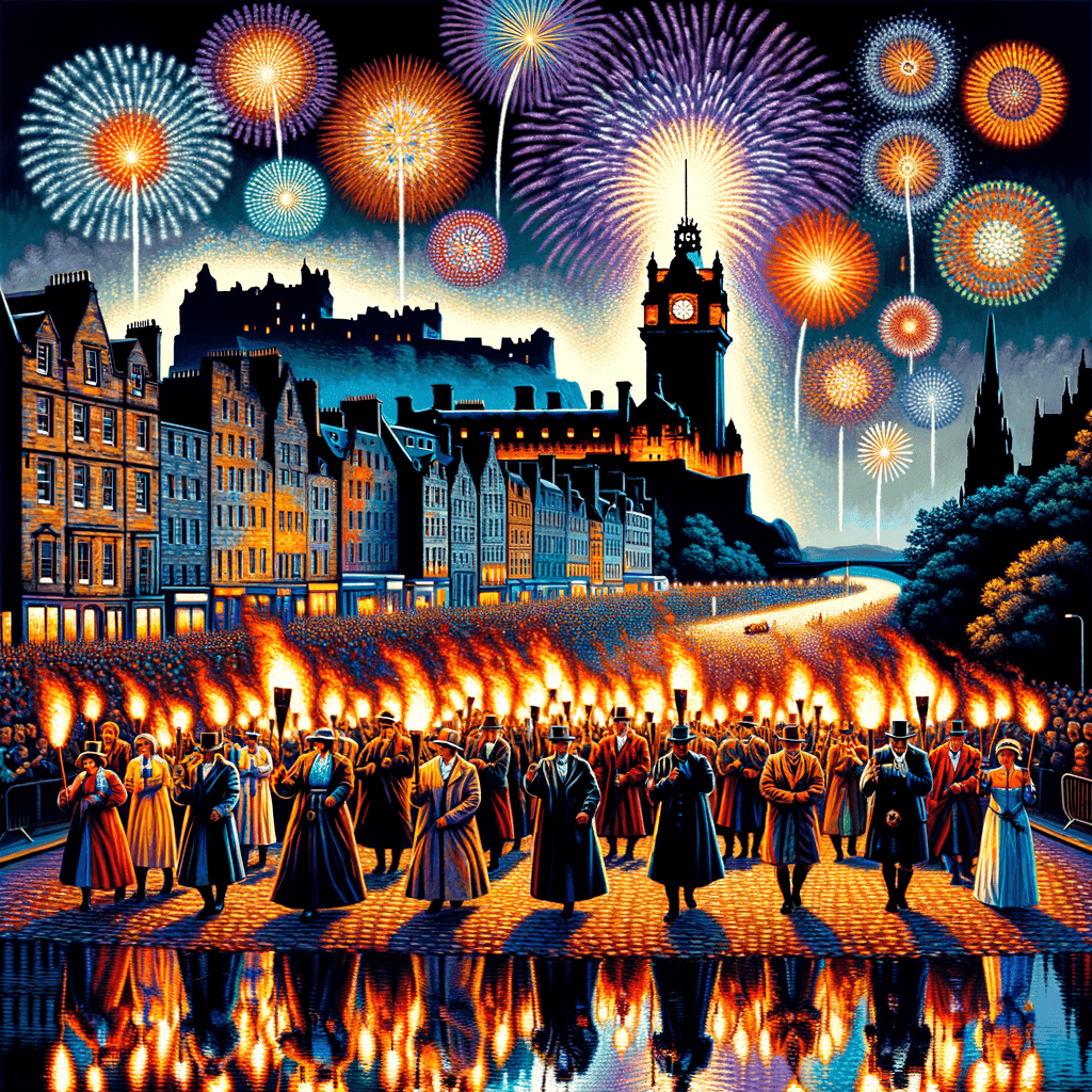 Hogmanay Festival - Edinburgh, Scotland DIY Paint By Numbers