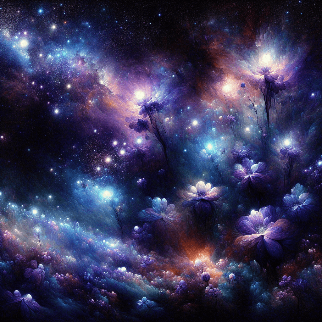 Floral Symphony Nightscape Numbered Painting Kits