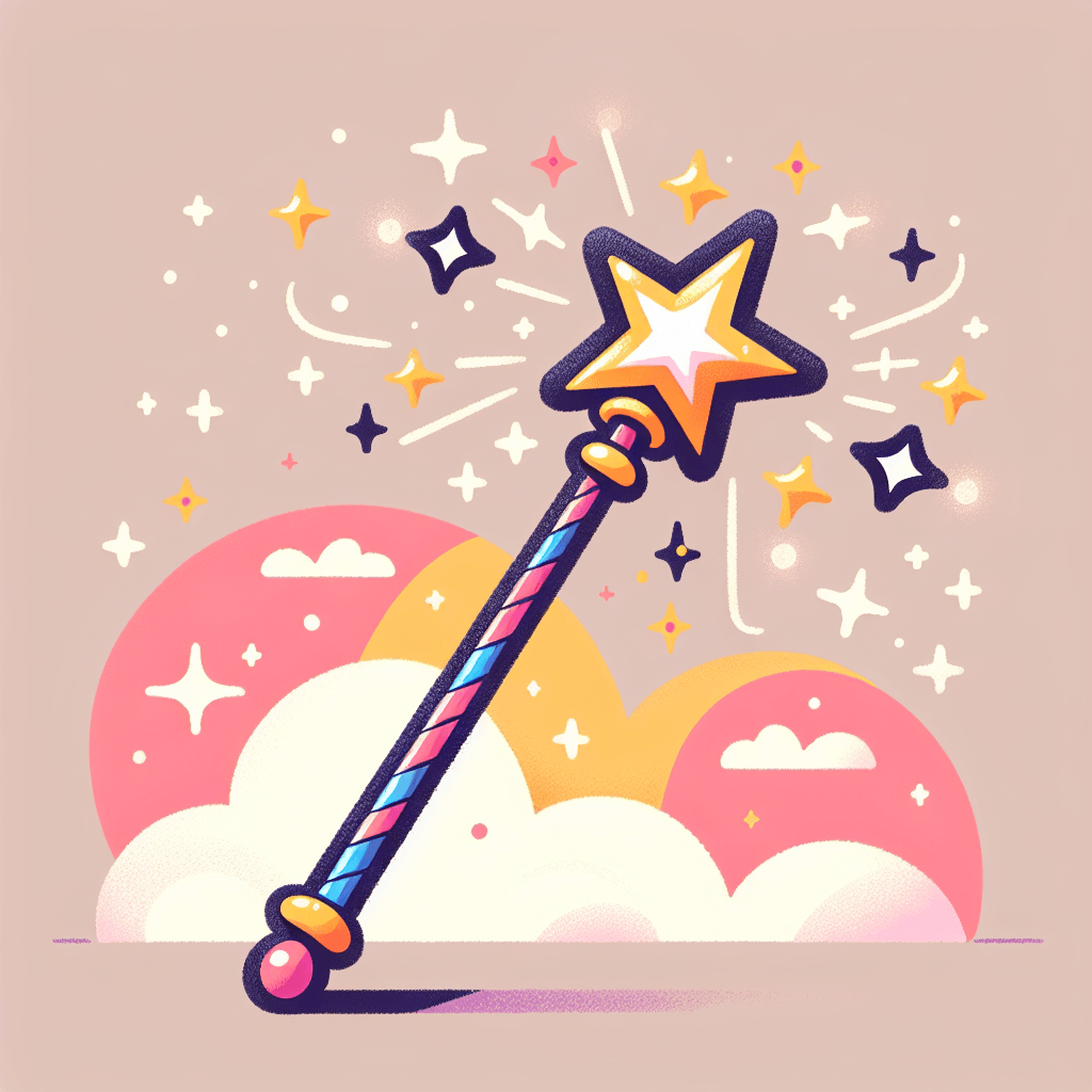 Sparkly Magic Wand Paint By Numbers Kits
