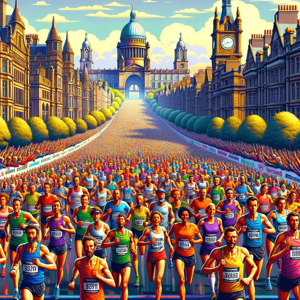 The Great North Run - England Paint By Numbers Art