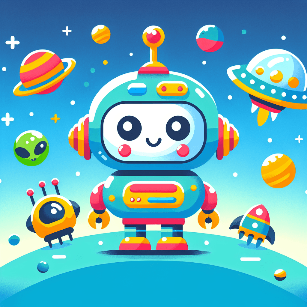Galactic Robot Invasion Paint By Numbers Art