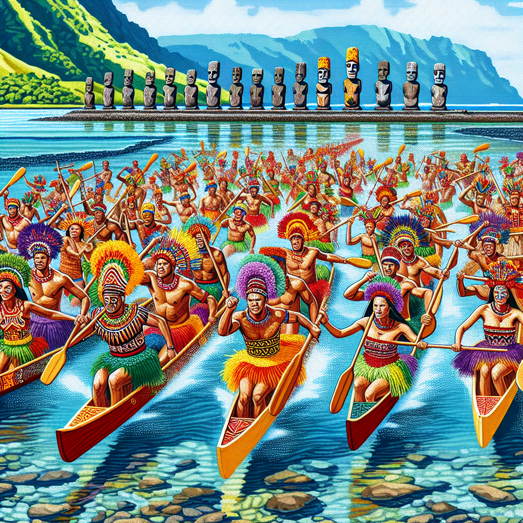 Easter Island Tapati Festival - Chile Number Painting