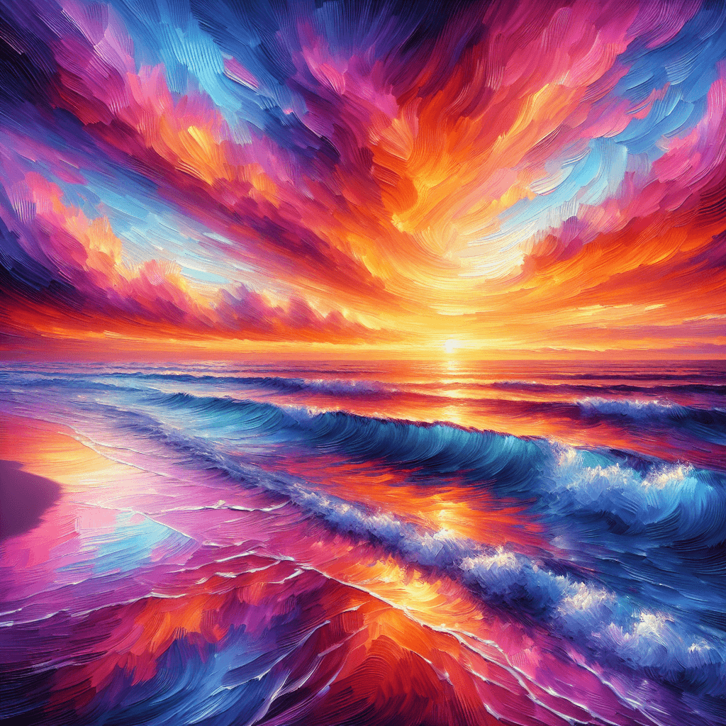 Ocean Sunset Dreamscape Paint By Number