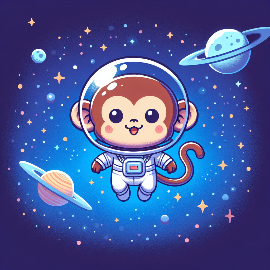 Astronaut Monkey Odyssey Painting Number Kit