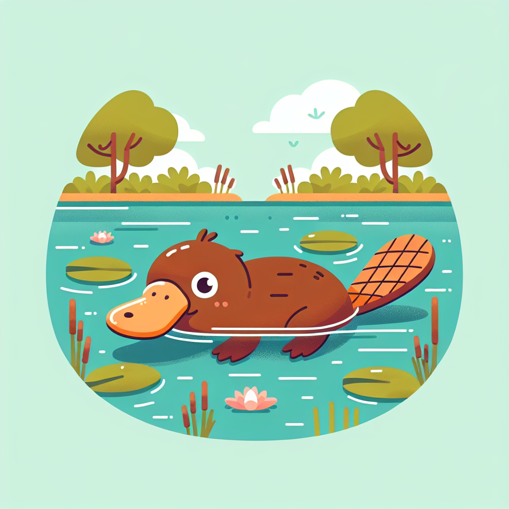 Perky Platypus Paint By Numbers Art