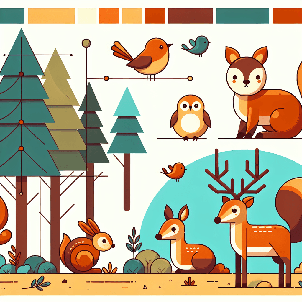 Happy Woodland Critters Paint By Number