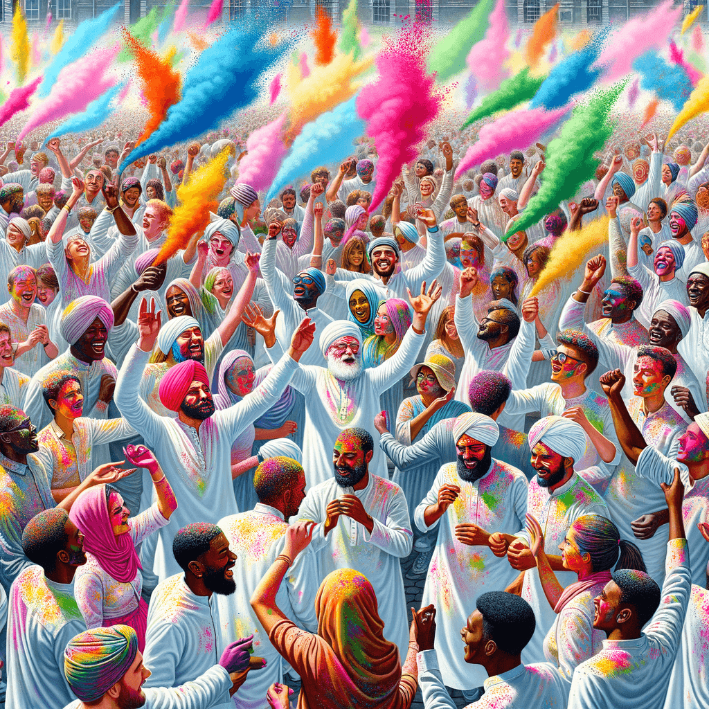 Holi Festival - London Painting By Numbers Kit