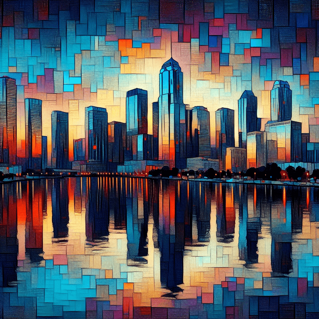 Vibrant Urban Reflections Paint By Numbers Kits