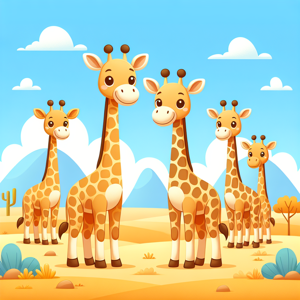 Gigantic Giraffe Safari Paint By Numbers