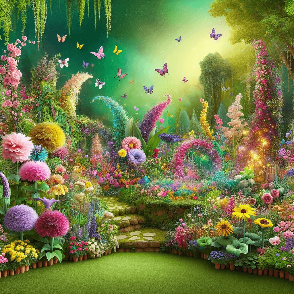 Whimsical Garden Paradise DIY Paint By Numbers
