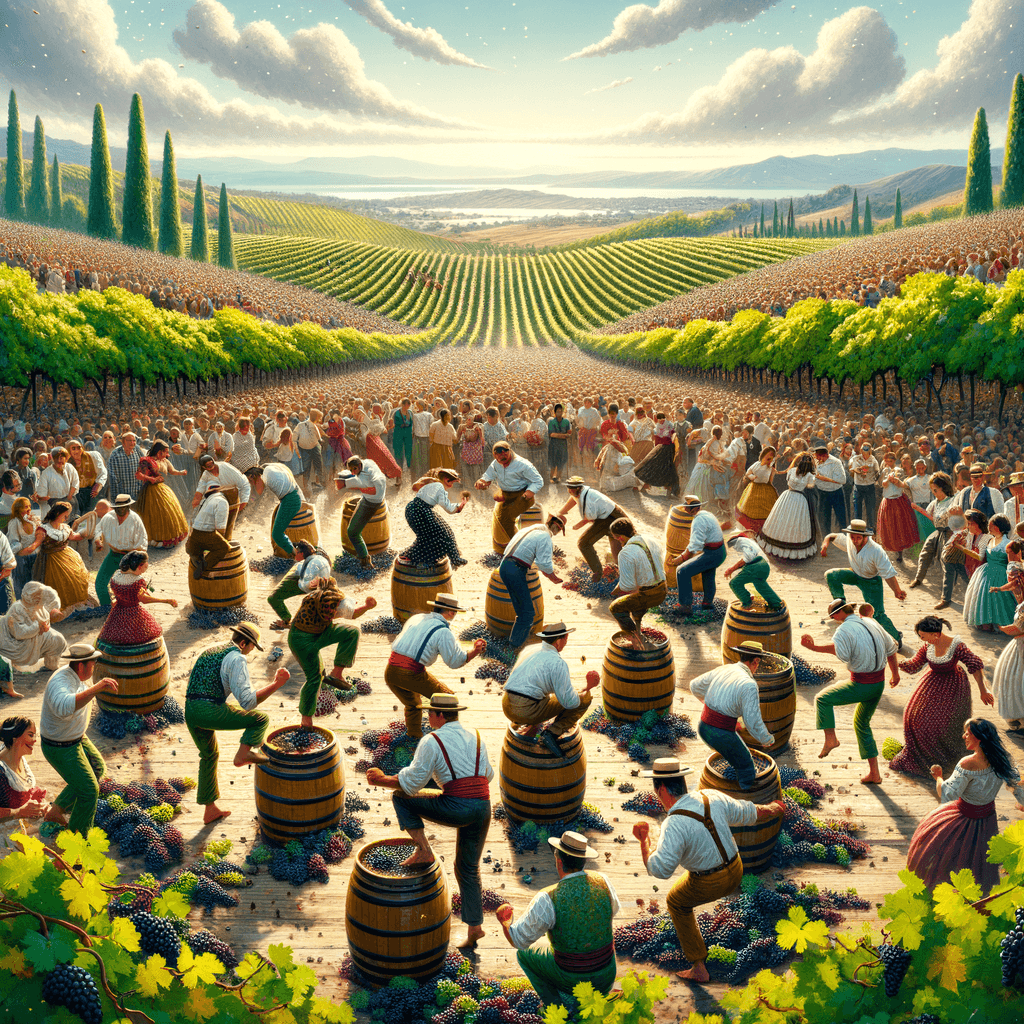 Rioja Wine Harvest Festival - Spain Paint By Numbers Art