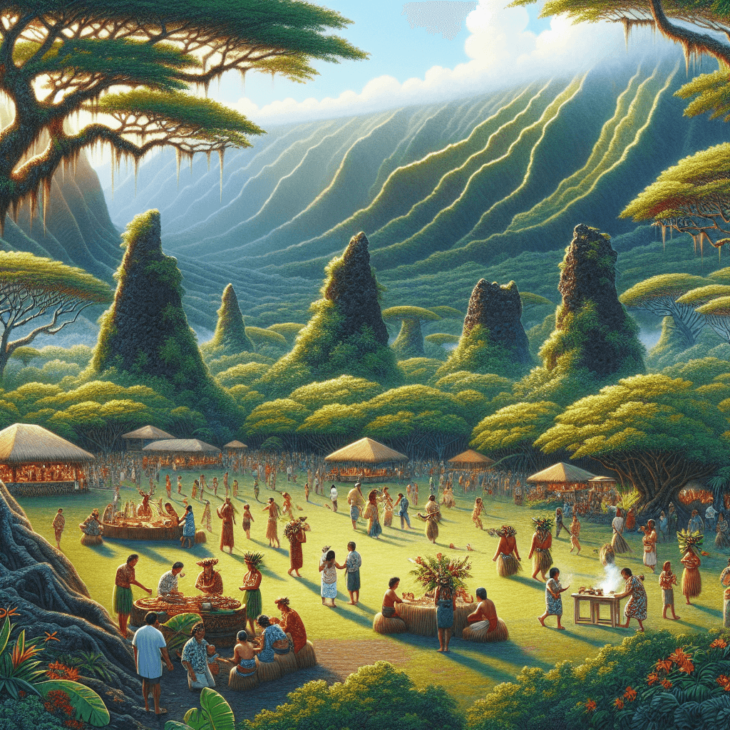Pahoa Lava Tree State Monument Festival - USA Paint By Numbers