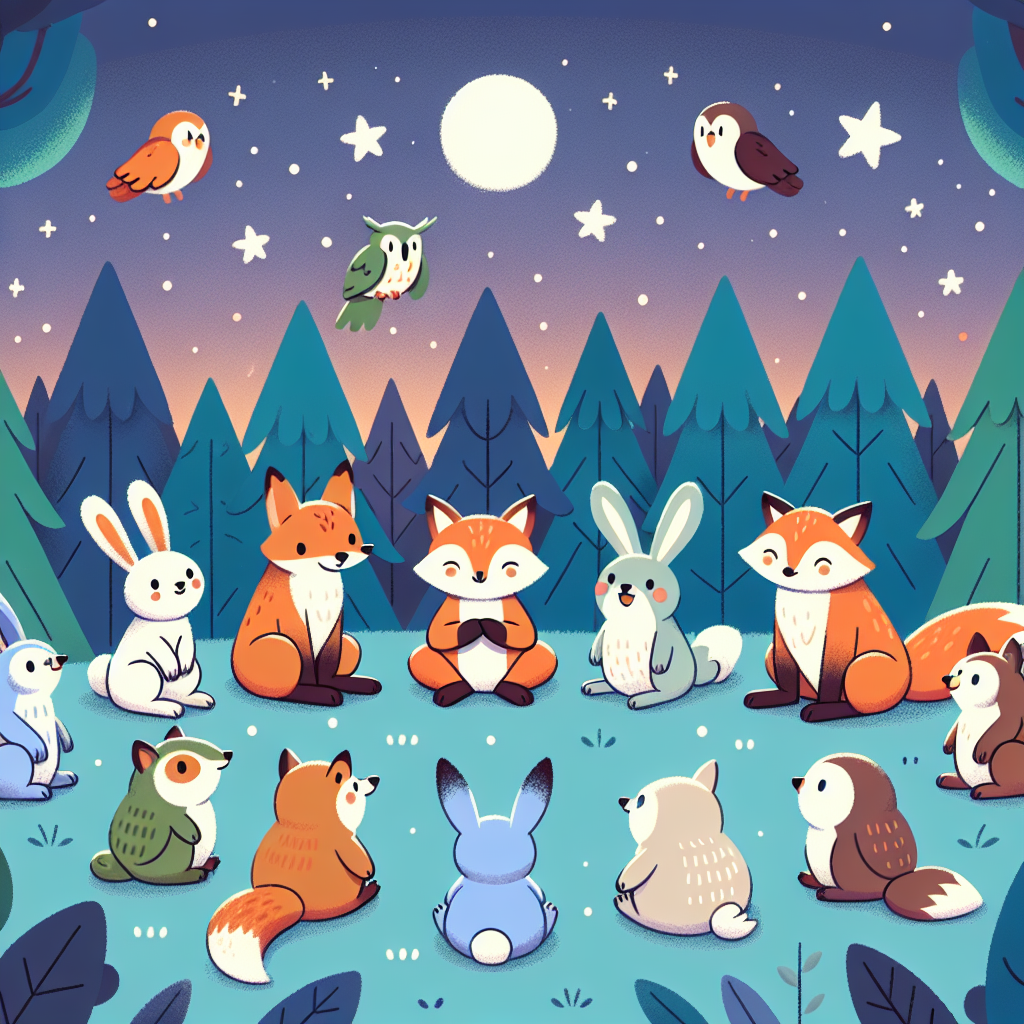 Starlit Forest Fables Paint By Numbers Art