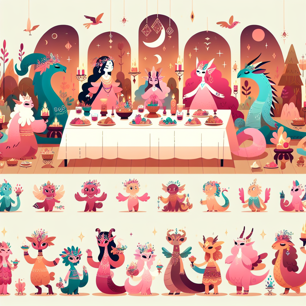 Enchanted Feast Festivities Paint By Numbers Art