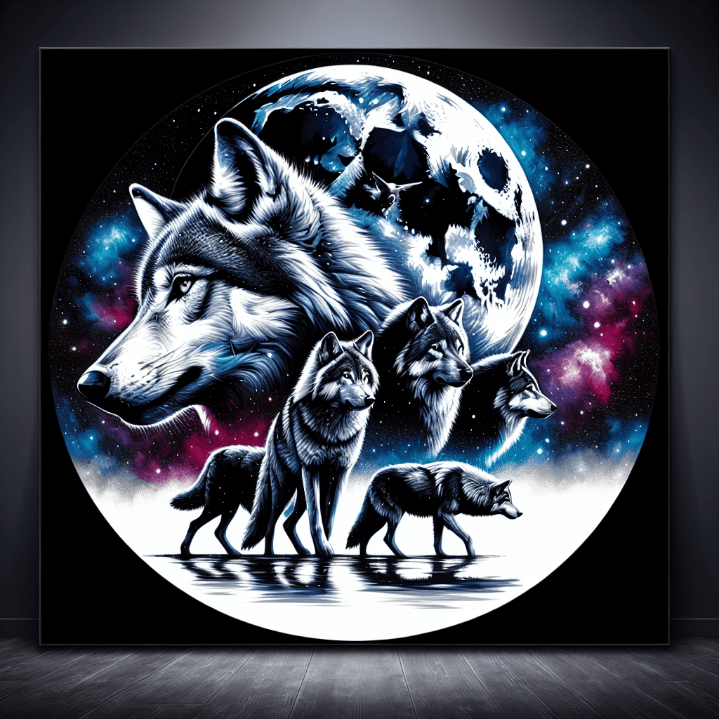 Majestic Wolf Pack Paint By Numbers