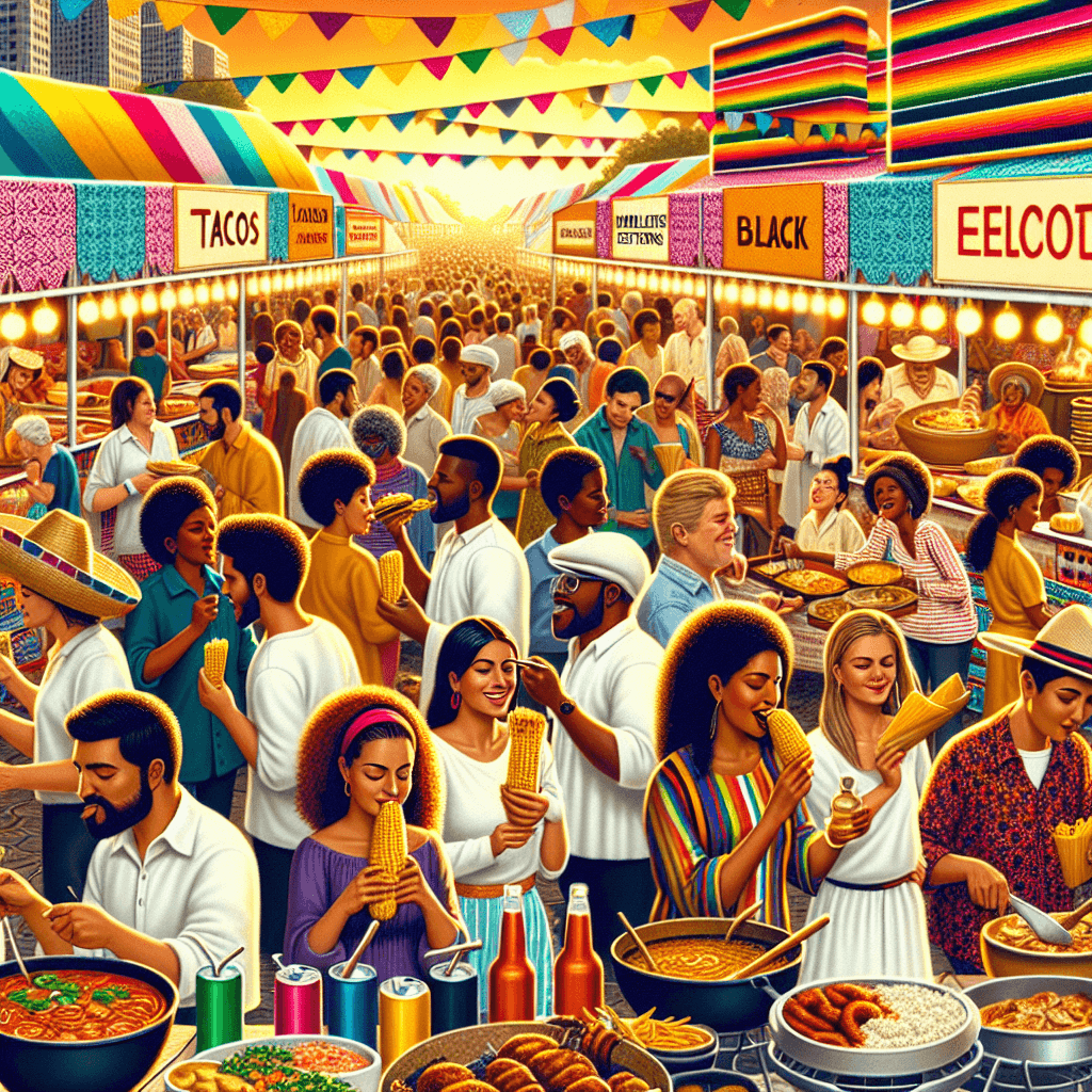 International Festival Of Street Food - Mexico Painting By Numbers Kit