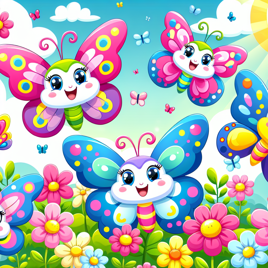 Charming Butterfly Friends Numbered Painting Kits