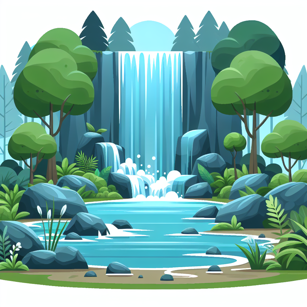 Wonderful Waterfalls Paint By Number