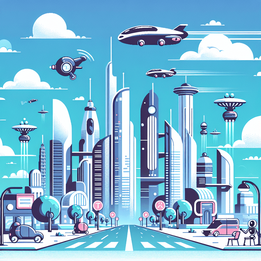 Futuristic City Paint By Color