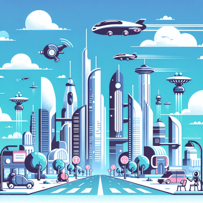Futuristic City Paint By Color