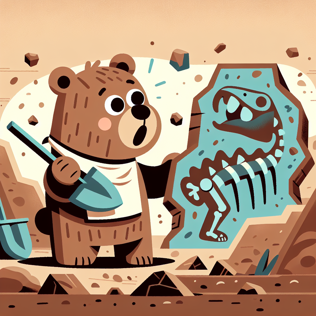 Fossil Excavator Bear Paint By Color