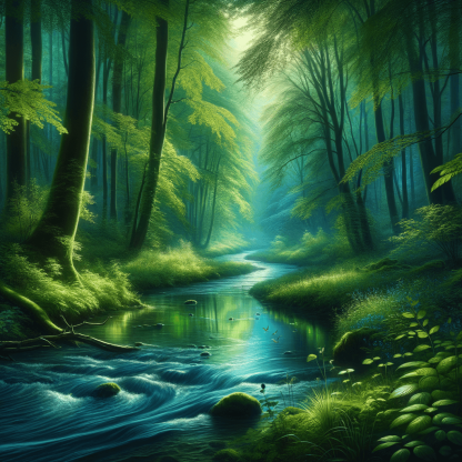 Whispering Waters Paint By Numbers Art