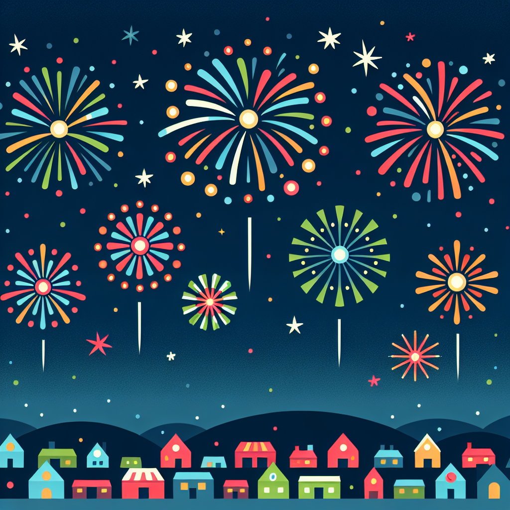 Funky Firework Fiesta Numbered Painting Kits