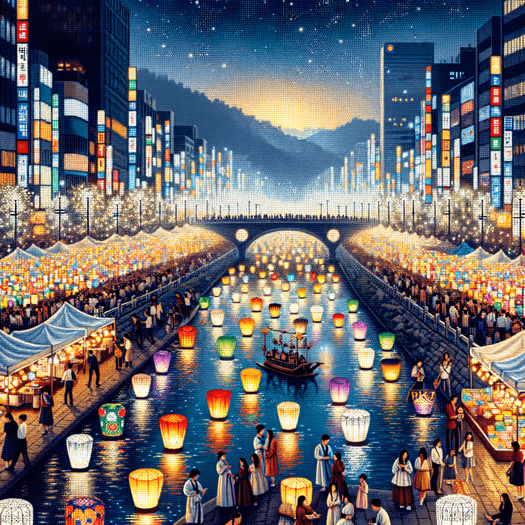 The Seoul Lantern Festival Paint By Number
