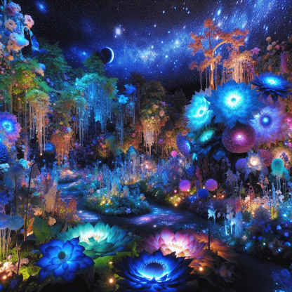 Celestial Garden Of Wonders Paint By Numbers Art