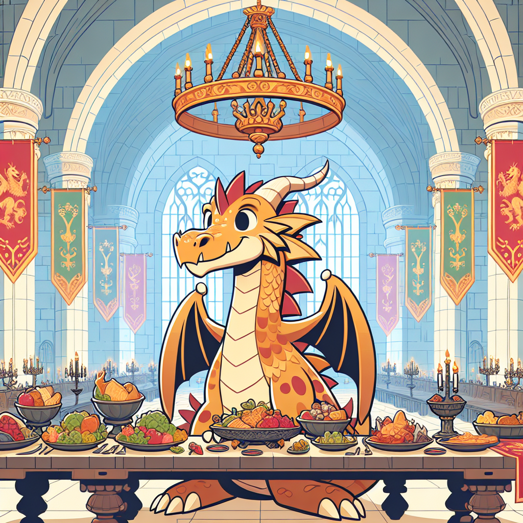 Royal Dragon's Feast Paint By Numbers